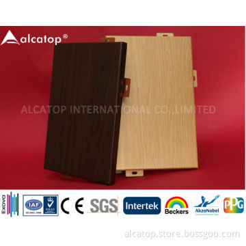 Building Curtain Wall New Materials Wood Texture ASP